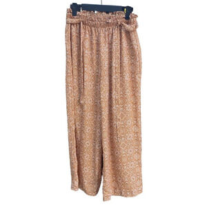 LIVE TO BE SPOILED FLORAL BOHO PAPERBAG PANTS